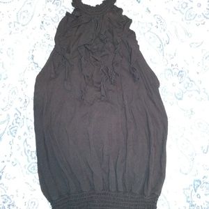 Boston Proper halter style top with ruffles